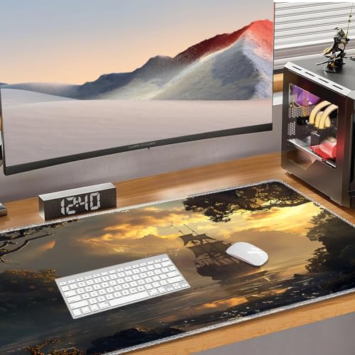 for MTG Playmat Non-Slip Rubber Play Mat with Storage Bag Combination, Ideal for Card Game Lovers TCG Play Mat, Pirate Ship - color: Pirate Ship