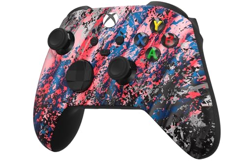 Custom Controllerzz Wireless Controller for Microsoft Xbox Series X/S & Xbox One - Custom Soft Touch Feel - Custom Series X/S Controller (X/S Glacier Burn) - color: X/S Glacier Burn