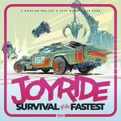 Rebellion Unplugged: Joyride: Survival of the Fastest - Car Combat Board Game, Battle On Maps & Racetracks, Ages 12+, 2-4 Players - style: Base Game