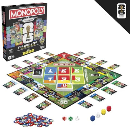 Monopoly Panini Prizm: FIFA World Cup Game I Soccer Board Game with Monopoly Panini Prizm FIFA World Cup 2026 Trading Cards I Ages 8+ - style: Monopoly Panini Board Game