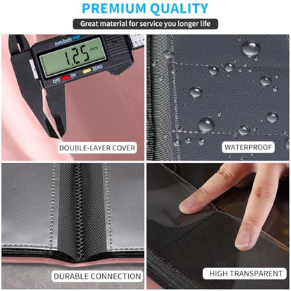 Card Binder, 360 Pockets Upgraded Trading Card Binders, Cards Collection Binder 9 Pocket, Side Loading Yugioh Binder Book Holder for MTG, TCG, Sport, Football, Baseball Collector Cards - Pink - color: Pink