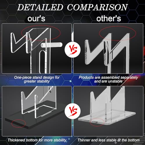 FYY Game Controller Holder 3 Tiers - Universal Dual Controller Stand Headphone Holder, Acrylic Black Controller Display Stand Compatible with Nintendo Switch Xbox PS5 PS4, Desk Mounts for Controller - color: 3-Tier-Black