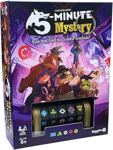 5-Minute Mystery Cooperative Detective Board Game, Ages 8+, 1-6 Players