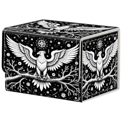 Eagle on a Branch Deck Box for MTG Commander | Holds 100+ Double-Sleeved Cards | Strong Magnetic TCG Card Case for Collectible Games - color: Eagle on a Branch