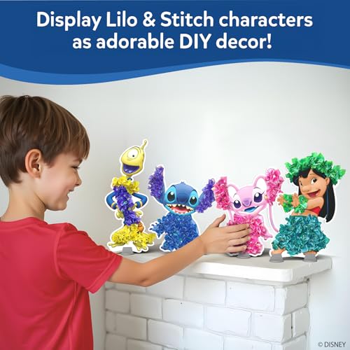 Skillmatics Poke-in Art – Lilo & Stitch, Mess-Free Fun, DIY Wood Craft Kit | Screen-Free Activity, DIY Room Decor, 500+ Fabric Squares, 4 Foam Pieces, Gifts for Girls & Boys Ages 4, 5, 6, 7, 8, 9 - style: 5. Disney's Lilo & Stitch