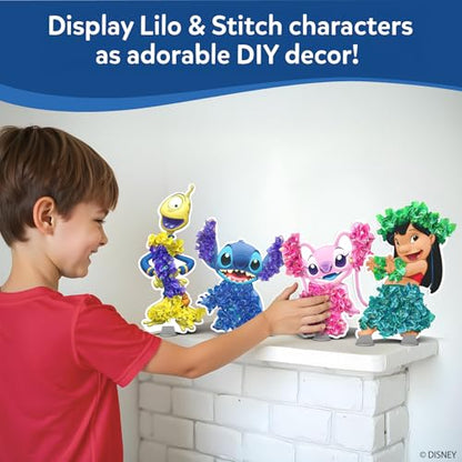 Skillmatics Poke-in Art – Lilo & Stitch, Mess-Free Fun, DIY Wood Craft Kit | Screen-Free Activity, DIY Room Decor, 500+ Fabric Squares, 4 Foam Pieces, Gifts for Girls & Boys Ages 4, 5, 6, 7, 8, 9 - style: 5. Disney's Lilo & Stitch