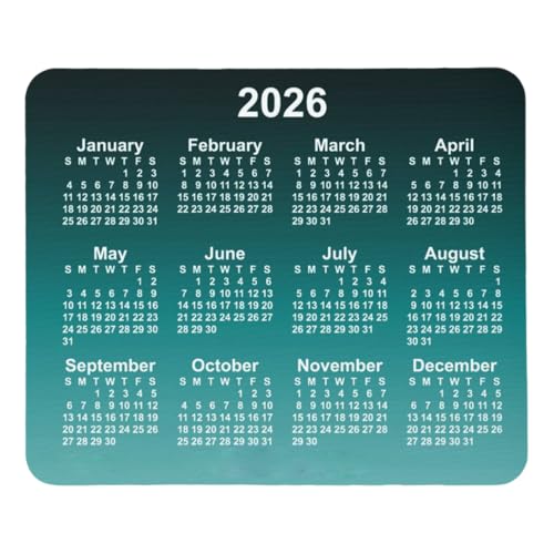 2026 Desk Calendar Mouse Pad for Teachers Unique Teacher Gift Christmas Mouse Mat Gift from Student 9.5"x8" Color:Teacher Gift - color: Teacher Gift, size: 9.5"x8"