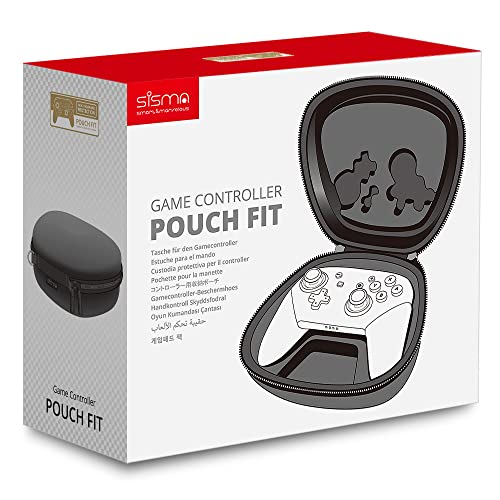 sisma Carry Case Compatible with Nintendo Switch & Switch 2 Pro Controller (2025), Hard Shell Travel Protective Case Portable Carrying Bag -Grey 1680d - color: Grey 1680d