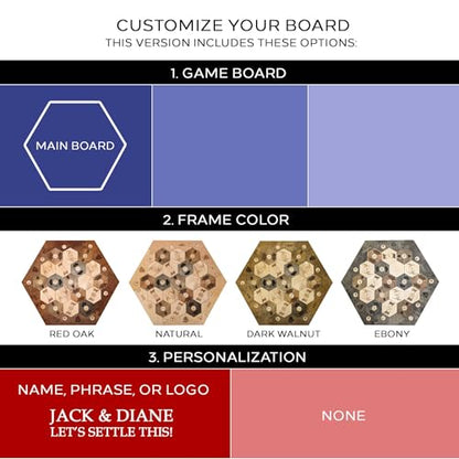 Personalized Wood Settler Game Board - 2-4 Players | Includes: Main Board | Compatible with Settler's of Catan - color: Custom: Board, size: Custom