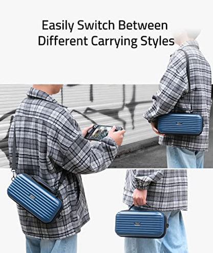 Syntech Hard Carrying Case Compatible with Steam Deck Accessories Console, Protective Case with Detachable Shoulder Strap, Built-in Stand, AC Charger Adapter Storage Space,Suitable for Travel＆Storage