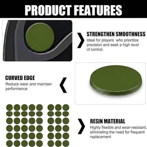 160 Pcs Mouse Slider Pads Replacement, PTFE Glide Dots 6mm and 7mm Universal Mouse Skates for Gaming Mouse and Office Mice, Smooth Glide Upgrade Compatible with Cloth or Hard Mousepads (Green) - size: Dia 6mm/7mm Green