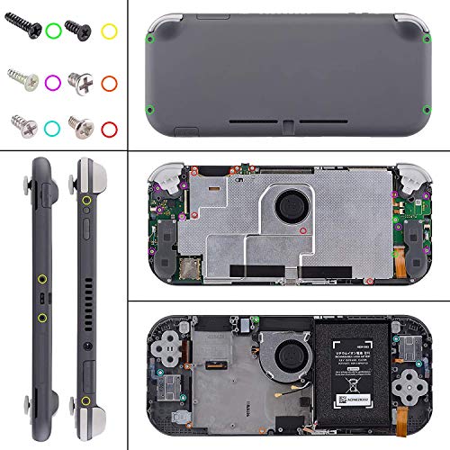 eXtremeRate Chameleon Purple Blue Glossy DIY Replacement Shell for Nintendo Switch Lite, NSL Handheld Controller Housing w/Screen Protector, Custom Case Cover for Nintendo Switch Lite - color: Chameleon Purple Blue