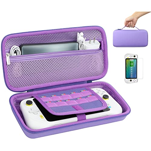 Aenllosi Hard Case for Logitech G Cloud Gaming Handheld, Purple | Hard shell construction, Water-resistant design, Impact-resistant design, Protective case only - color: Purple