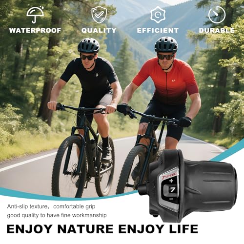 7 Speed Bike Shifter SL-RV300-7 Speed Shifter Lever Bicycle Twist Grip Thumb Gear Shifter for MTB Folding Mountain Bike - size: RV300-7R