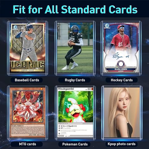 Card Sleeves - 3"x4" Rigid Toploaders for Cards, Hard Plastic Card Protectors, Premium Trading Card Sleeves Fit for Sports Cards & All Standard Trading Cards (100HardSleeves+100SoftSleeves) - size: 100 Soft Sleeves + 100 Hard Sleeves