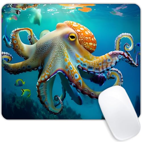 Square Mouse Pad Jellyfish,Gaming Mouse Pads for Desk,Soft Computer Waterproof Non-Slip Mouse Mat - color: Jellyfish