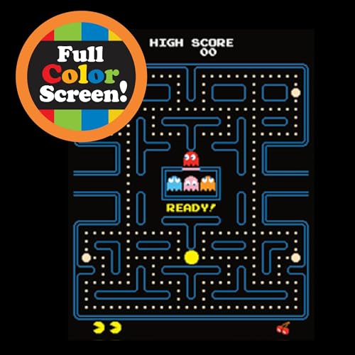 Arcade Classics - Retro Mini Arcade Game, Full Color Screen, Classic Handheld Electronic Game Console, 90s Toy, Great Gift for Kids 8+, Pac-Man - color: Pac-man