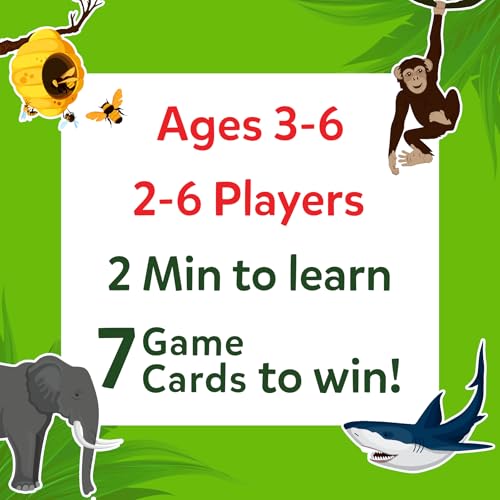 Skillmatics Guess in 10 Junior – Animal Kingdom, Card Game for Preschoolers | Animal Trivia, Fun Guessing Game, 35 Game Cards, 10 Guider Tiles, Travel-Friendly, Gift for Kids Ages 3, 4, 5, 6, - style: 3. Junior Animal Kingdom