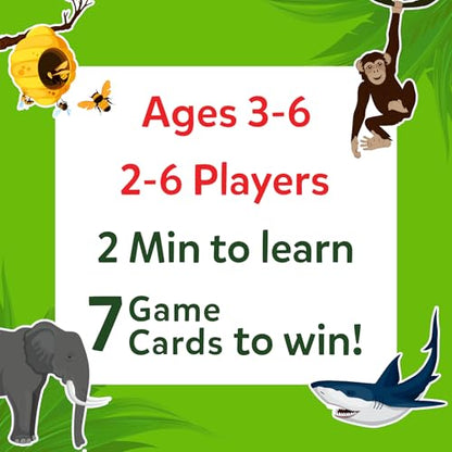 Skillmatics Guess in 10 Junior – Animal Kingdom, Card Game, Gift for Kids | Educational Trivia Game for Preschoolers, Travel Toy & Guessing Board Game, Screen-Free, Boys & Girls Ages 3, 4, 5 & 6 - style: 3. Junior Animal Kingdom