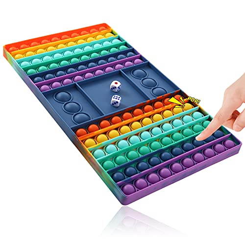 Pop Games Sensory Fidget Toy, Pop Board Math Multiplication Game for Family | Stress Relief Toys for Girls Boys with Autism ADHD Birthday Gifts for Kids