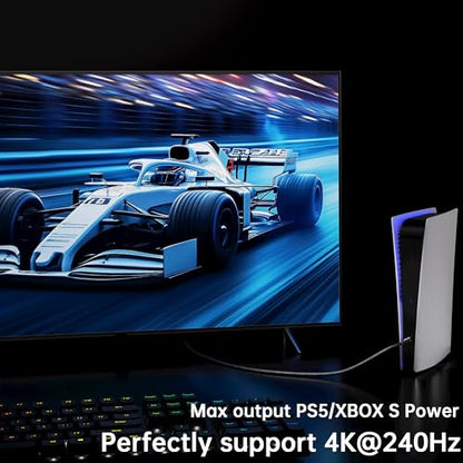 96Gbps HDMI 2.2 Cord,6FT,16K@60Hz,8K@120Hz,4K@240/480Hz,Ultra High Speed Braided Gold-Plated,Supports HDR,eARC,DTS:X,HDCP 2.2/2.1,Compatible with PS5,PS4,Xbox,Gaming PC,Monitor,Projector - size: 6.6FT