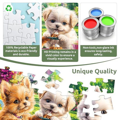 6 Pack 36 Large Piece Puzzles for Seniors, Dementia Alzheimer's Products Activities for Elderly Adults,Alzheimer’s Puzzle Memory Cognitive Games Easy Jigsaw Puzzle Gifts with 6 Storage Bags - style: 36 Large Pieces