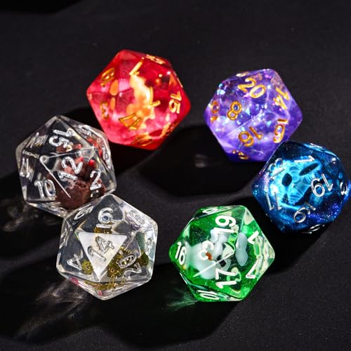10 Pack D20 Dice Random Color 20 Sided Dice D20 for DND RPG Tabletop Games - color: 10pcs D20 Random Color