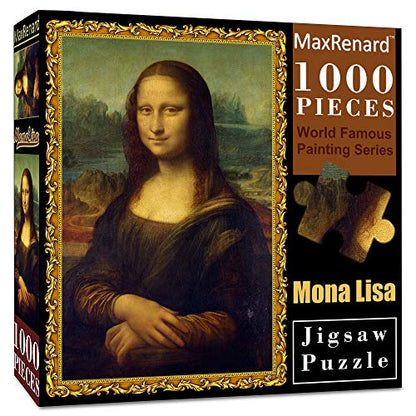 MaxRenard Game 1000 Pieces Jigsaw Puzzle Fine Art Collection Toy Leonardo Da Vinci Mona Lisa - color: A003