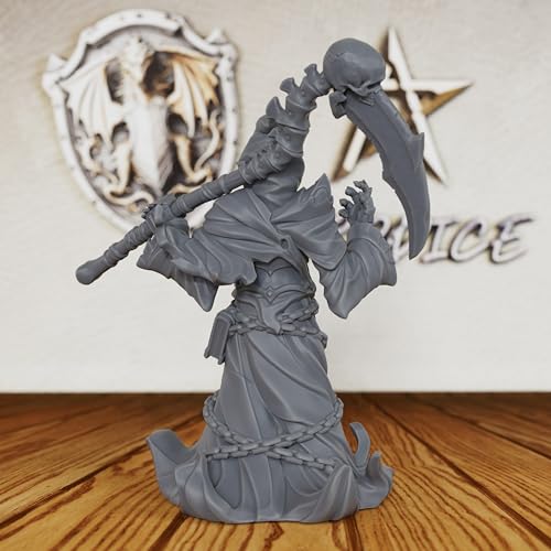 32mm Soul Reaper Miniature for DND Miniatures & Tabletop RPG Game, Unpainted Fantasy Model for TTRPG & RPG Gift-AS196