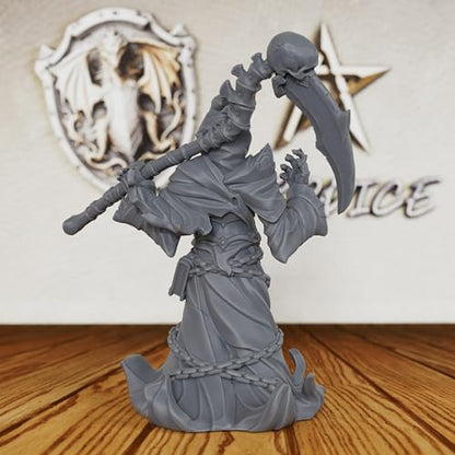 32mm Soul Reaper Miniature for DND Miniatures & Tabletop RPG Game, Unpainted Fantasy Model for TTRPG & RPG Gift-AS196