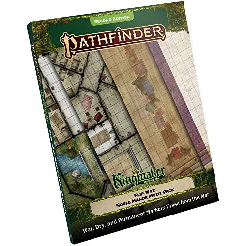 Pathfinder Flip-Mat Multi-Pack Noble Courts | 4 Battle Maps Mansion & Throne Rooms for Kingmaker RPG