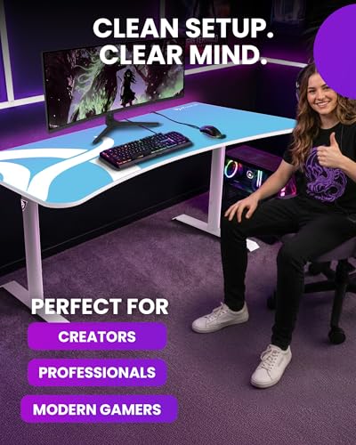 Arozzi Arena Gaming Desk Pad D005 | Full Desk Mouse Pad, Washable Desk Mat, Anti-Slip Rubber Base, Water-Resistant Surface - color: D005