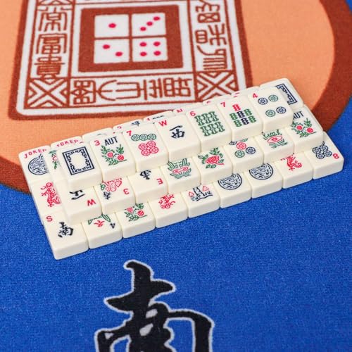 1.2” American Mahjong Tiles, 160 American Mahjong Tiles (Tiles Only, No Dice and Other Accessories) - color: Ivory