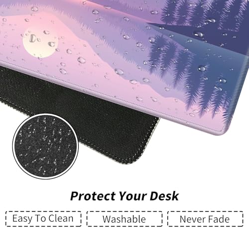 Mountain Lake at Dawn for MTG & TCG Playmat Mouse Pad,BFDHGQZC 24" x 14" Game Mat for MTG/RPG/CCG Trading Card Game Playmats Table Mat Perfect for Card Games Video Games Computer Office - color: Mountain Lake at Dawn