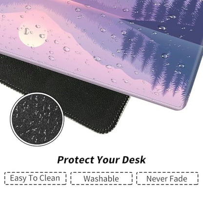 Mountain Lake at Dawn for MTG & TCG Playmat Mouse Pad,BFDHGQZC 24" x 14" Game Mat for MTG/RPG/CCG Trading Card Game Playmats Table Mat Perfect for Card Games Video Games Computer Office - color: Mountain Lake at Dawn