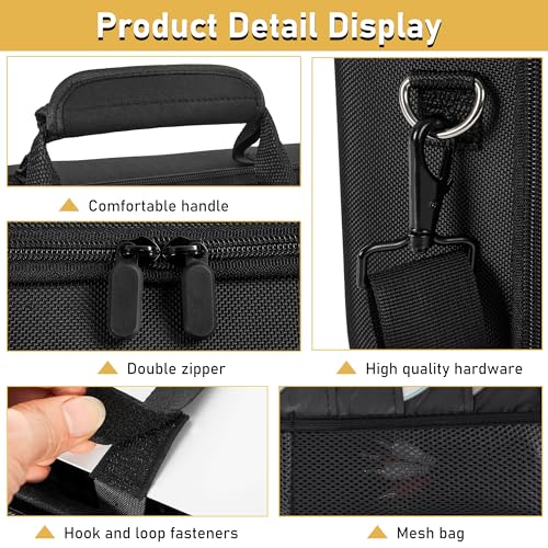 OUUTMEE Hard Shell Carrying Case Compatible with PS5 Pro | Travel Storage Bag for PlayStation 5 Pro, Organizer Protective Case Holds PS5 Pro Disk Digital Edition, Games and Accessories - size: For PS5 Pro