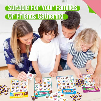 SpriteGru Alphabet & Numbers Bingo Game, Upper/Lowercase Letters, 52 First Words & 20 Numbers Learning- ABC and 123 Bingo Board Game for Kids 4-8, Perfect for Classroom & at Home (Up to 25 Players) - style: Alphabet & Numbers Bingo Game