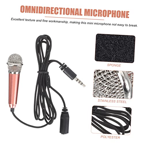 ibasenice 6pcs Mini Microphones Portable Vocal Microphones for Smartphones and Tablets Compact Design for Podcasting Singing Vlogging and Interviews Easy to Use
