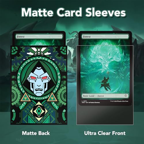 MTG Card Sleeves 100ct (Doctor), Clear Front & Matte Back, Smooth Shuffle, Art Card Sleeves Deck Protector