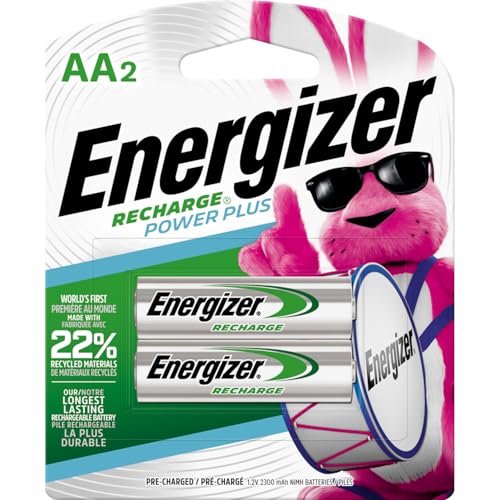 Energizer Recharge Universal Rechargeable AA Batteries (2 Pack), Double A Rechargeable Batteries - size: 2 COUNT, style: AA