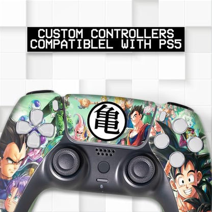 D. B. Z. FAMM Custom PS-5 Controller Wireless compatible with Play-Station 5 Console by BCB Controllers | Proudly Customized in USA with Permanent HYDRO-DIP Printing (NOT JUST A SKIN) (MODDED) - color: D. B. Z. Famm, size: Modded - Front & Back Print