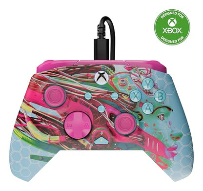 Turtle Beach Rematch Advanced Wired Gaming Controller for Xbox & PC | Xbox Series X|S, Xbox One, PC, 2 Remappable Buttons, Hall-Effect Triggers, Audio Controls, Image Shift Design, Android Dreams - color: Android Dreams