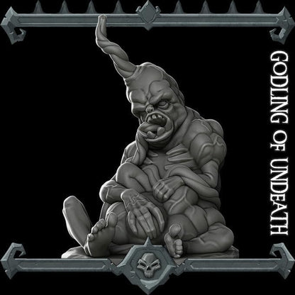 Generic Abhoron, The Stillborn God | Atropal | Godling of Undeath | Miniature for Tabletop Games Like D&D and War Gaming Large, Gray, 02G023-2 - size: Large