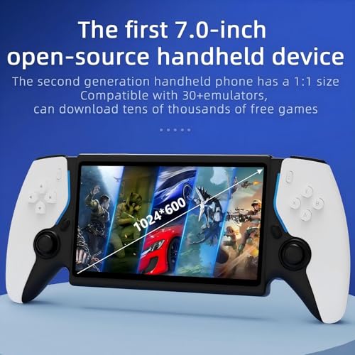 ugtenversi 7.0-inch Retro Handheld Gaming Console 64GB, Pre-loaded with 15,000+ Games/30+ Emulators, Supports HDMI Output for Big-Screen Gaming