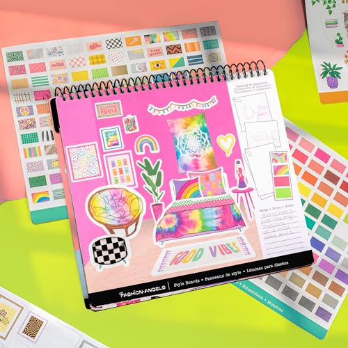 Fashion Angels Interior Design Sticker Stylist Set | Includes 20 Style Boards, 14 Sticker Sheets & 550+ Aesthetic Room Decor Stickers, Ideal for Kids & Girls - style: Custom
