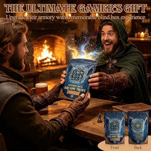 DEDC 24 PCS DND Dice Set, 3 Mystery Bags for Dice Goblins and RPG Games | DND Dice Set DND Gifts for Dungeons and Dragons DMs, 1 in 10 Legendary Dice with Random Polyhedral Dice - size: 3 Pack