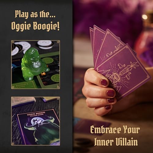 Ravensburger Disney Villainous Filled with Fright - Strategy Board Game - Join Oogie Boogie, Lock, Jack Skellington, and More - Award-Winning Line - Ages 10+
