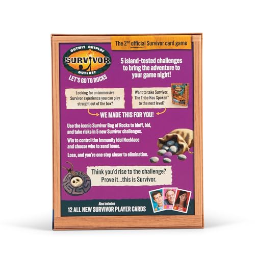 Exploding Kittens Let's Go to Rocks, 2-6 Players, Ages 8+ | Draw rocks, win challenges, and claim immunity in this fast Survivor strategy game inspired by the iconic TV show. - style: Let’s Go to Rocks