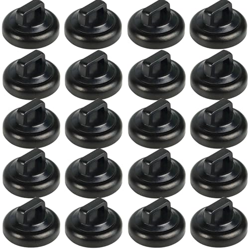 Magnetic Cable Zip Tie Mounts Clips Multipurpose Zip Ties Mount Base Holder Black Wire Cable Holder Mount Wire Clips Management for Home Office Marine Electrical Wiring (Black, 20 Piece) - color: Black, size: 20 Piece