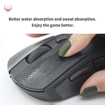HOTLINEGAMES 2.0 Anti-Slip Mouse Grip Tape Compatible with Model O- (Minus) Gaming Mouse Skins,Sweat Resistant,Cut to Fit,Easy to Apply,Professional Mice Upgrade Kit